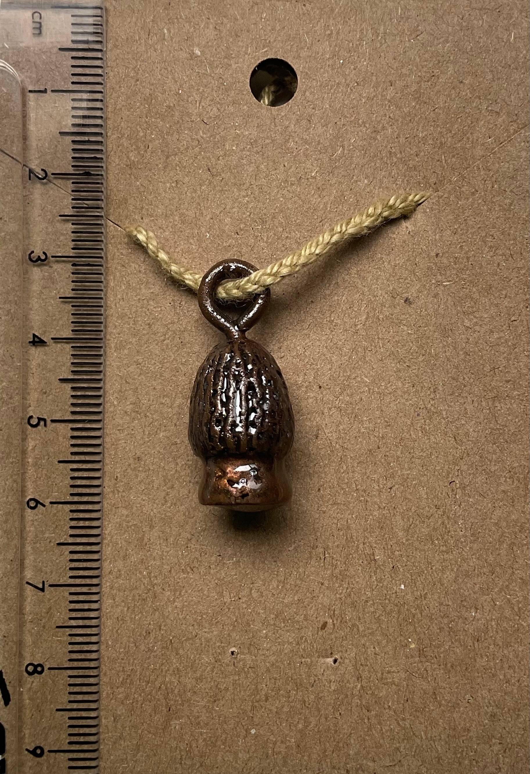 “Lil guy” mushroom necklace