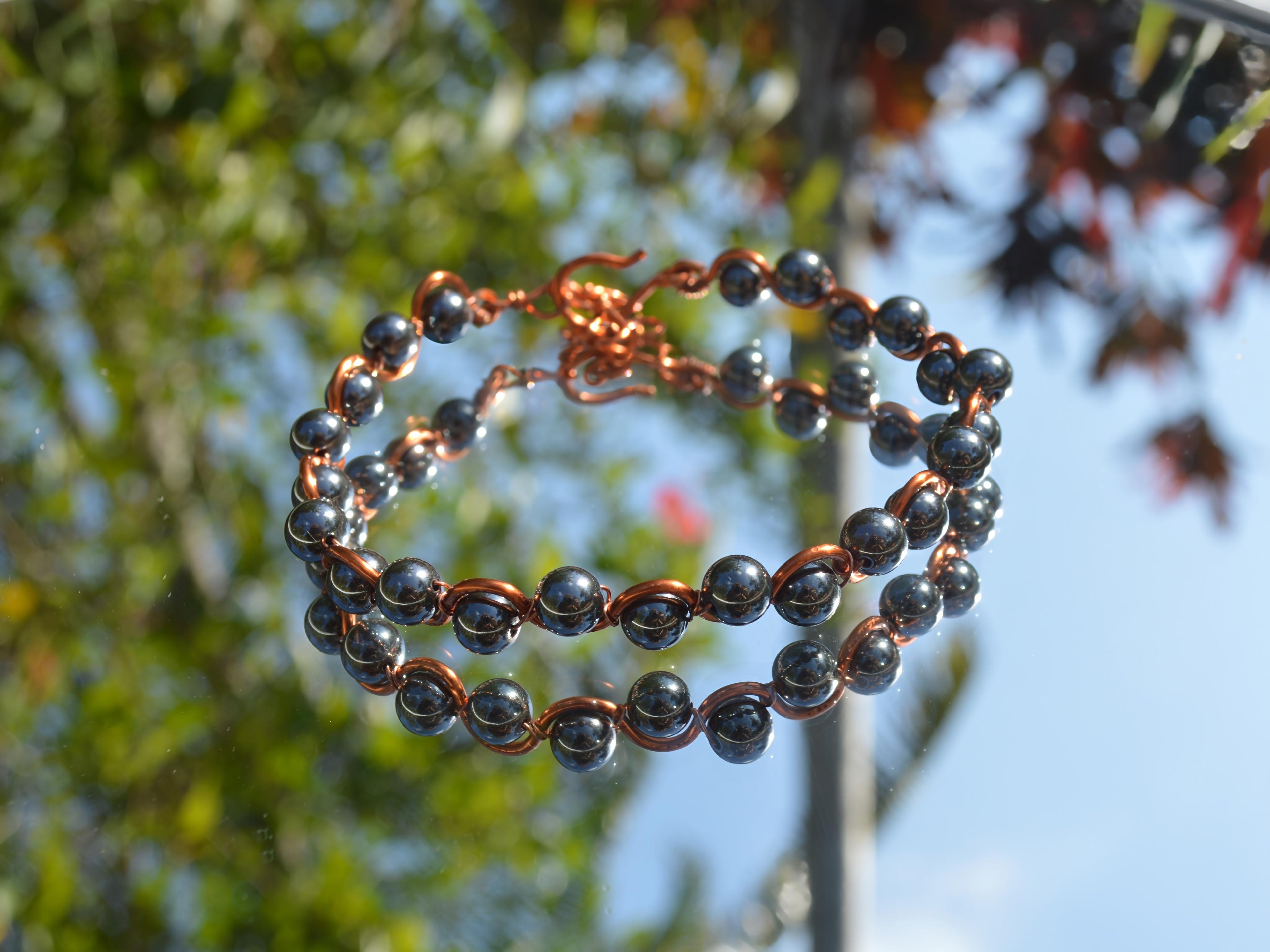 Hematite fidget bracelet