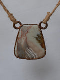 Handmade Australian agate copper pendant necklace